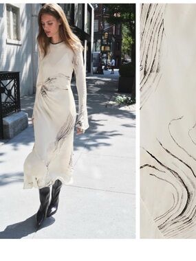 NWT ZARA luxury Printed Midi Dress.

🚨FIRM PRICE NO DISCOUNT On THIS DRESS